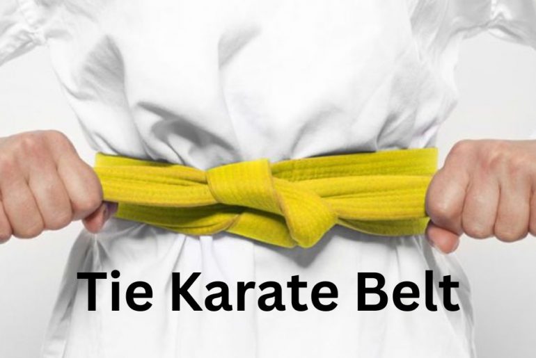 how to tie karate belt